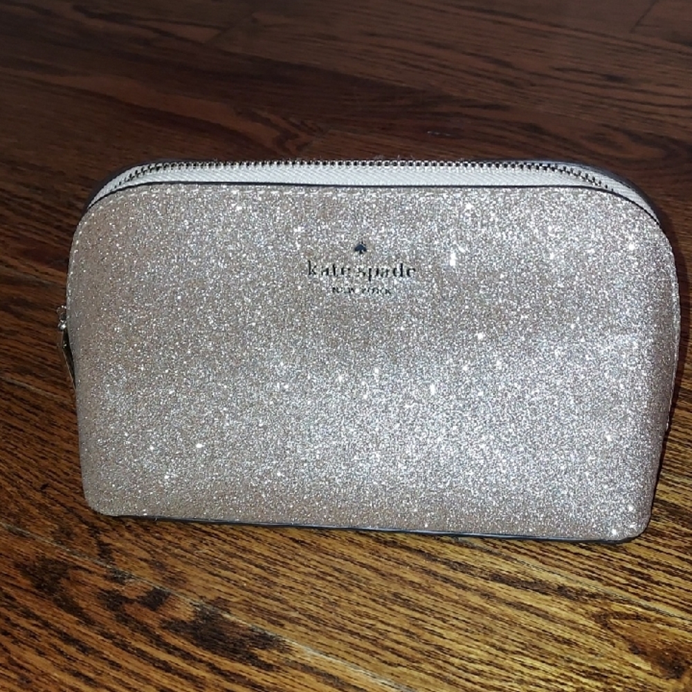 Kate Spade Sparkling Pink Cosmetic Case